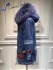 Mr&mrs Italy Women Cotton Denim Parka With Murmansky Fur